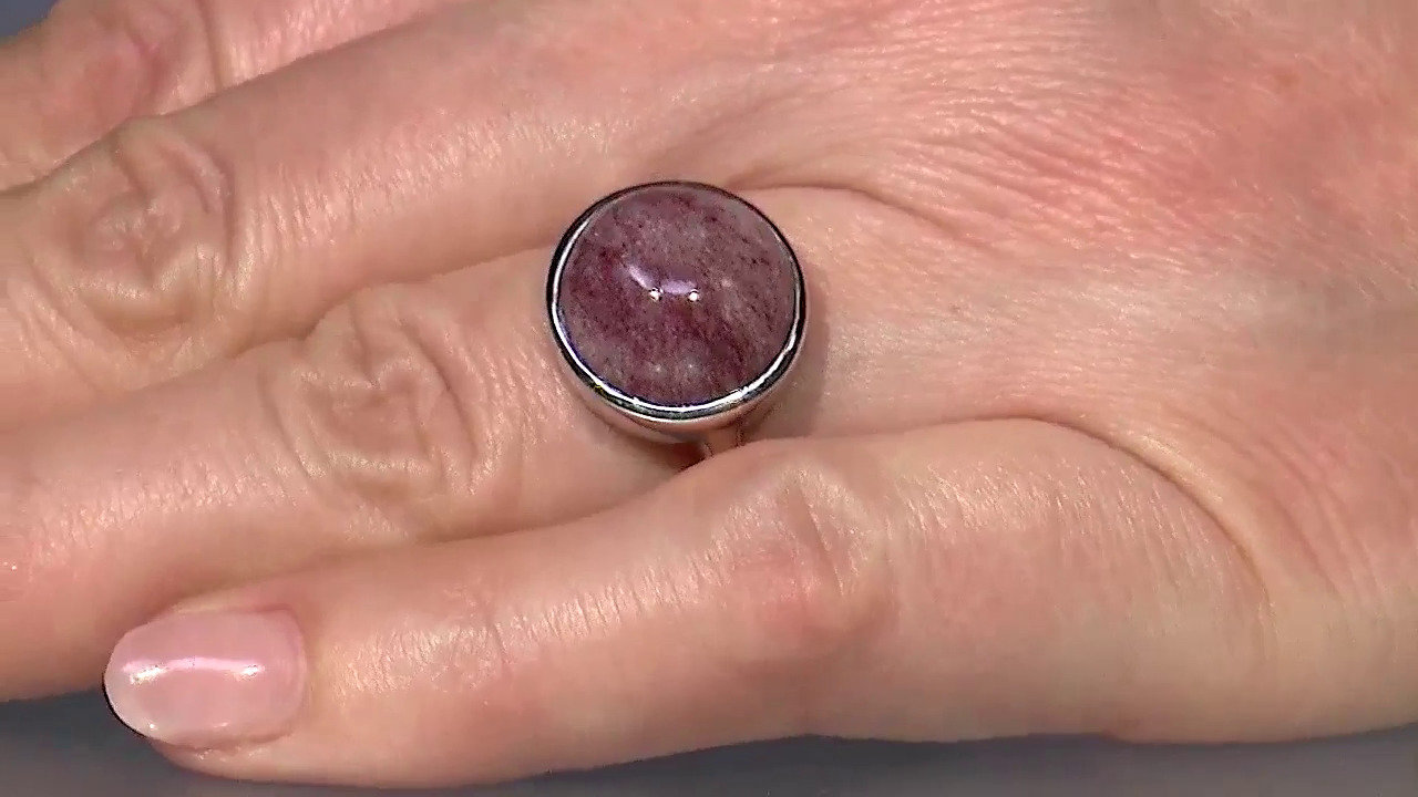 Video Zilveren ring met een Thuliet