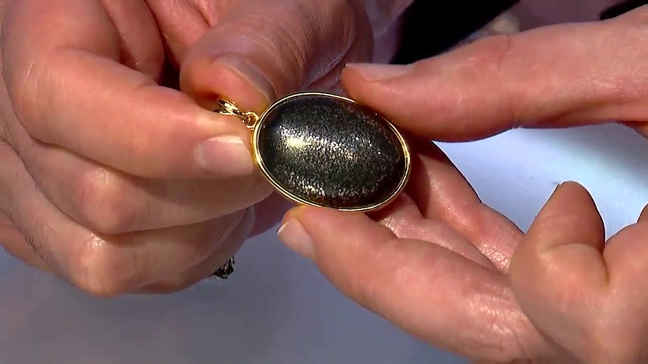Video Ciondolo in argento con Pirite in Scisto
