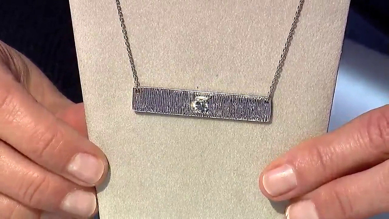 Video Aquamarine Silver Necklace
