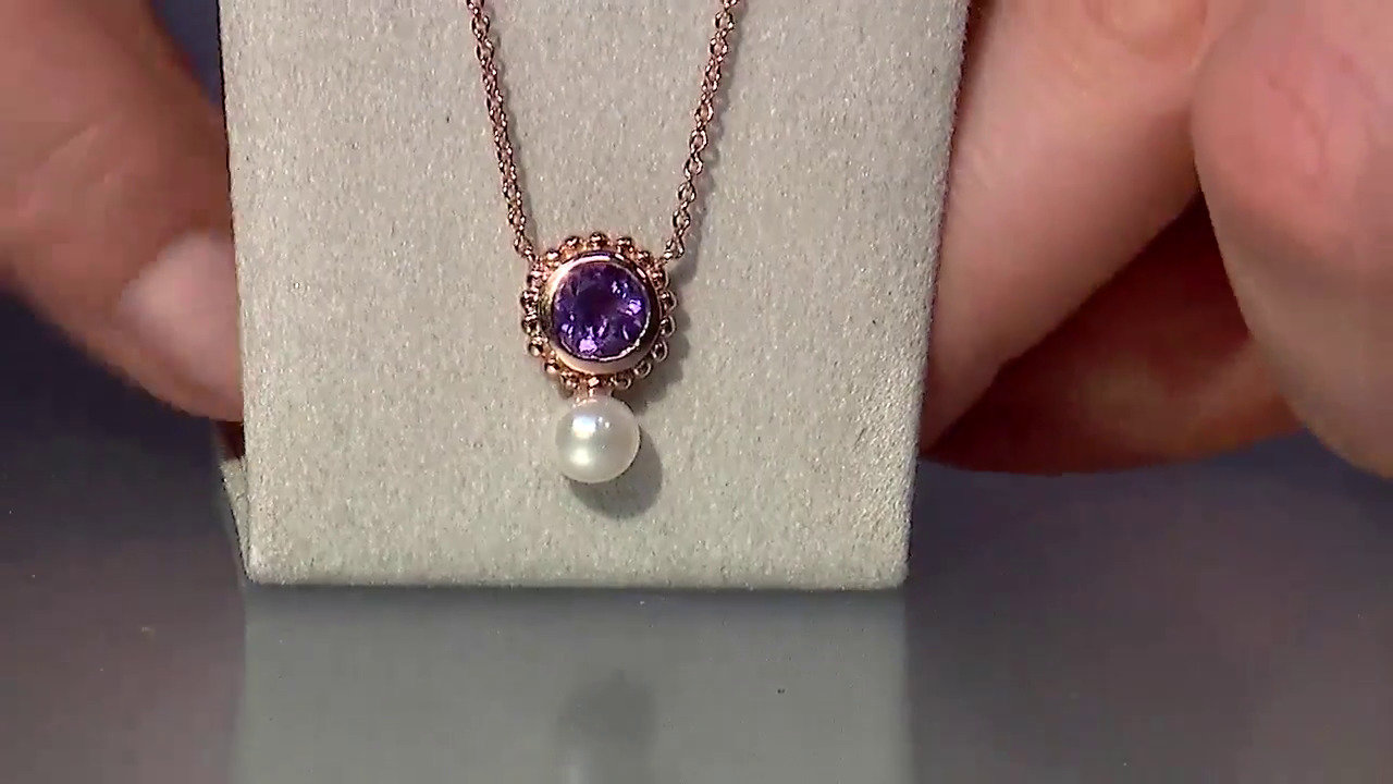 Video Amethyst Silver Necklace