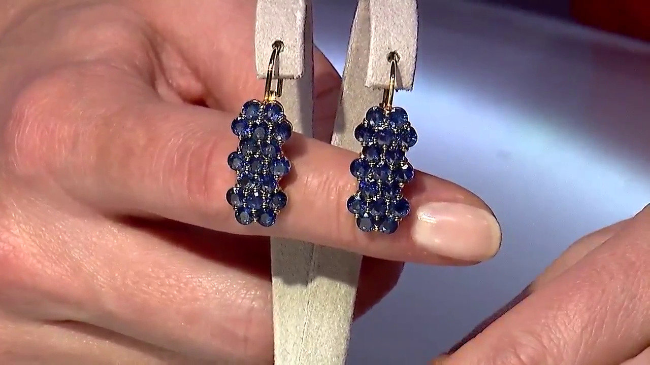 Video Blauer Burmesischer Saphir-Silberring