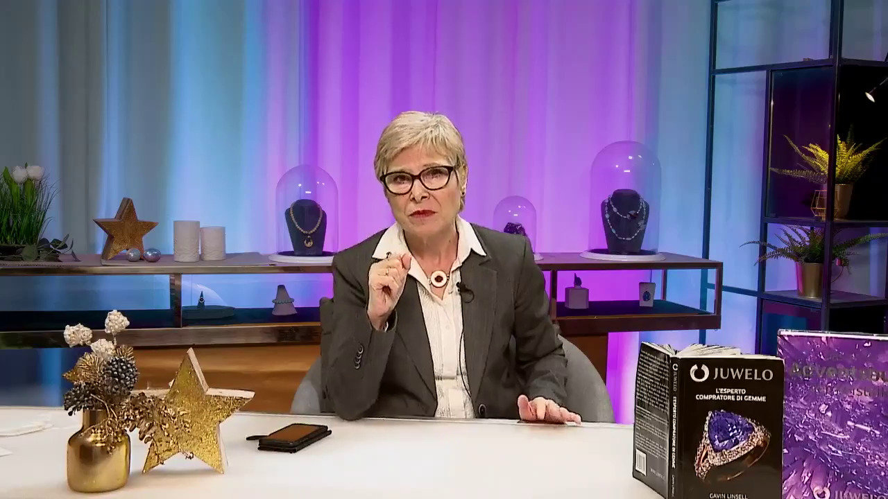 Video Ciondolo placcato in platino con Diamante Fancy