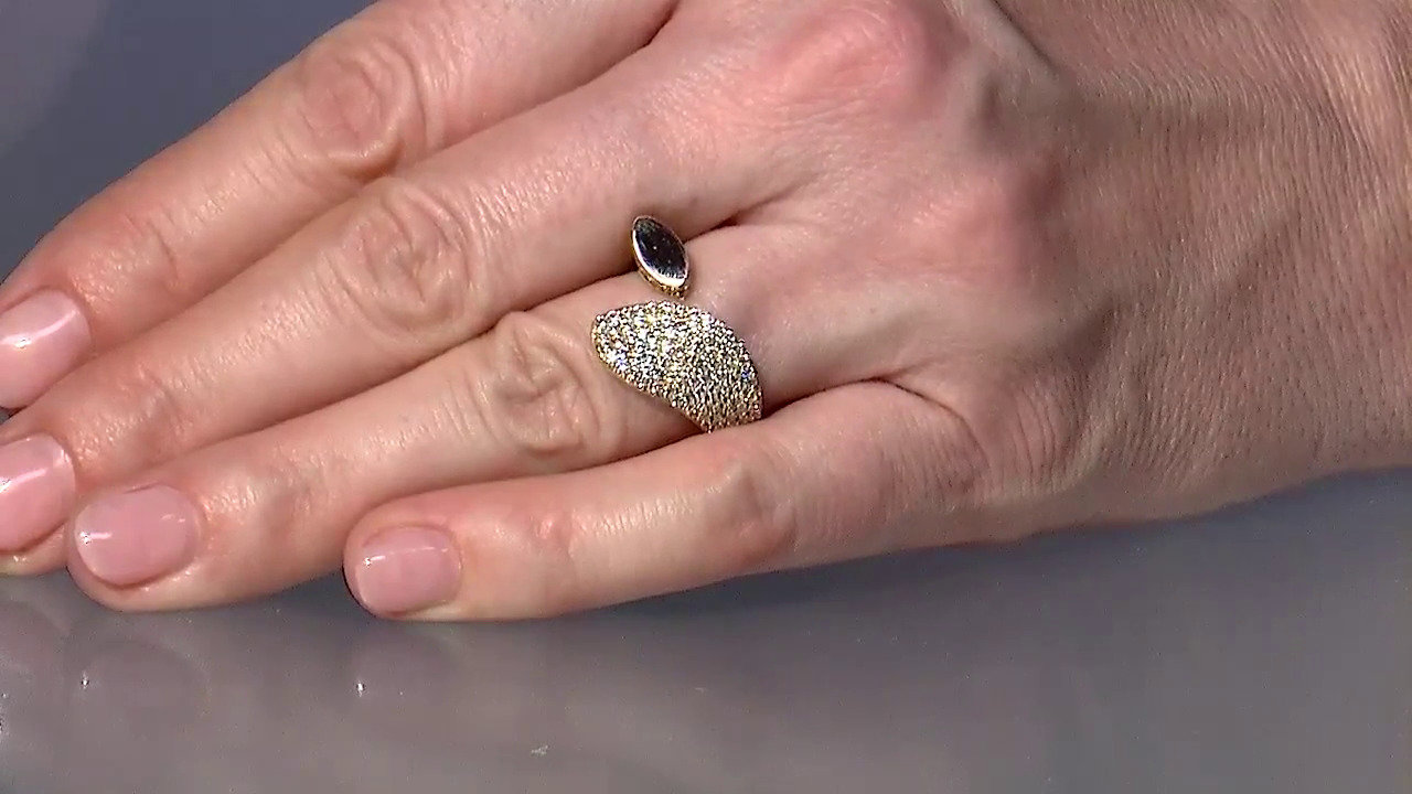 Video Gouden ring met zirkonen (Adela Gold)