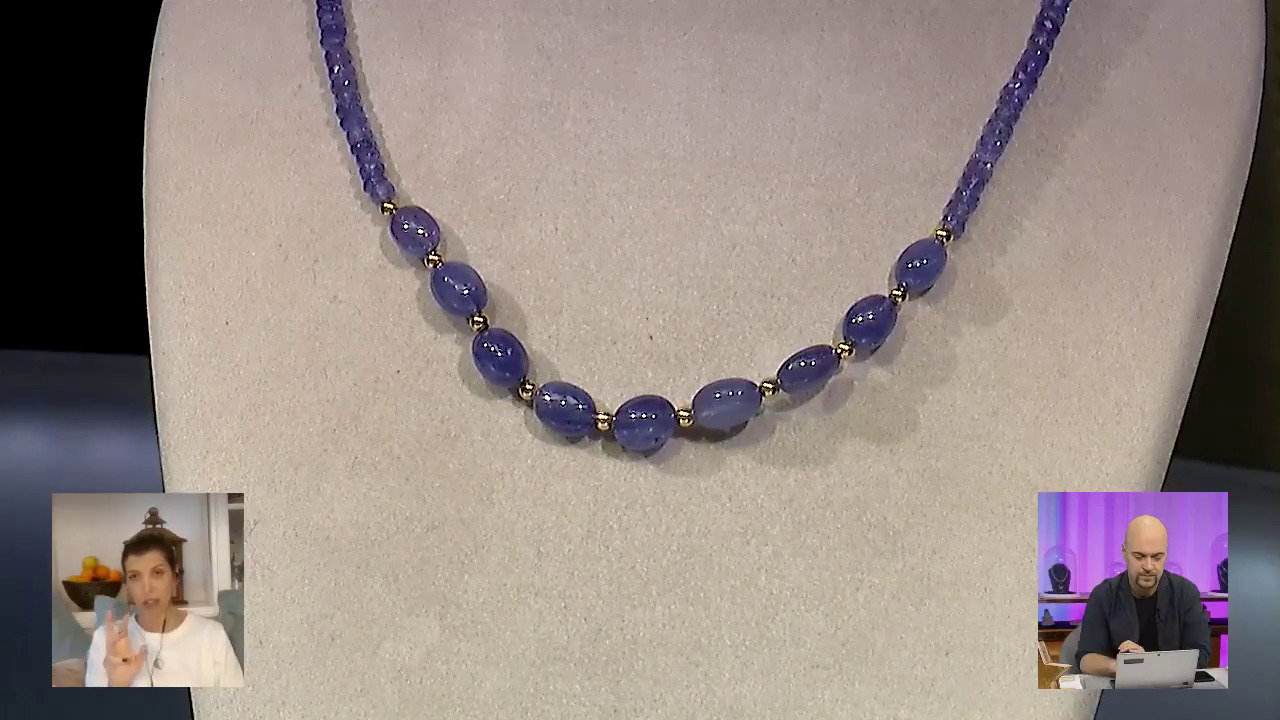 Video Collana in argento con Tanzanite