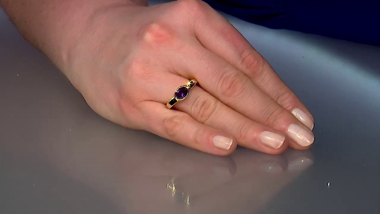 Video Anello in argento con Ametista (MONOSONO COLLECTION)