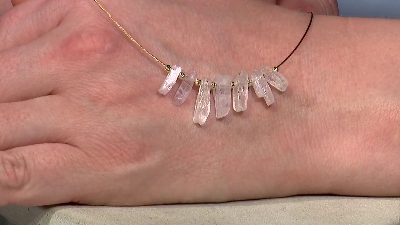 Video Collana in argento con Kunzite