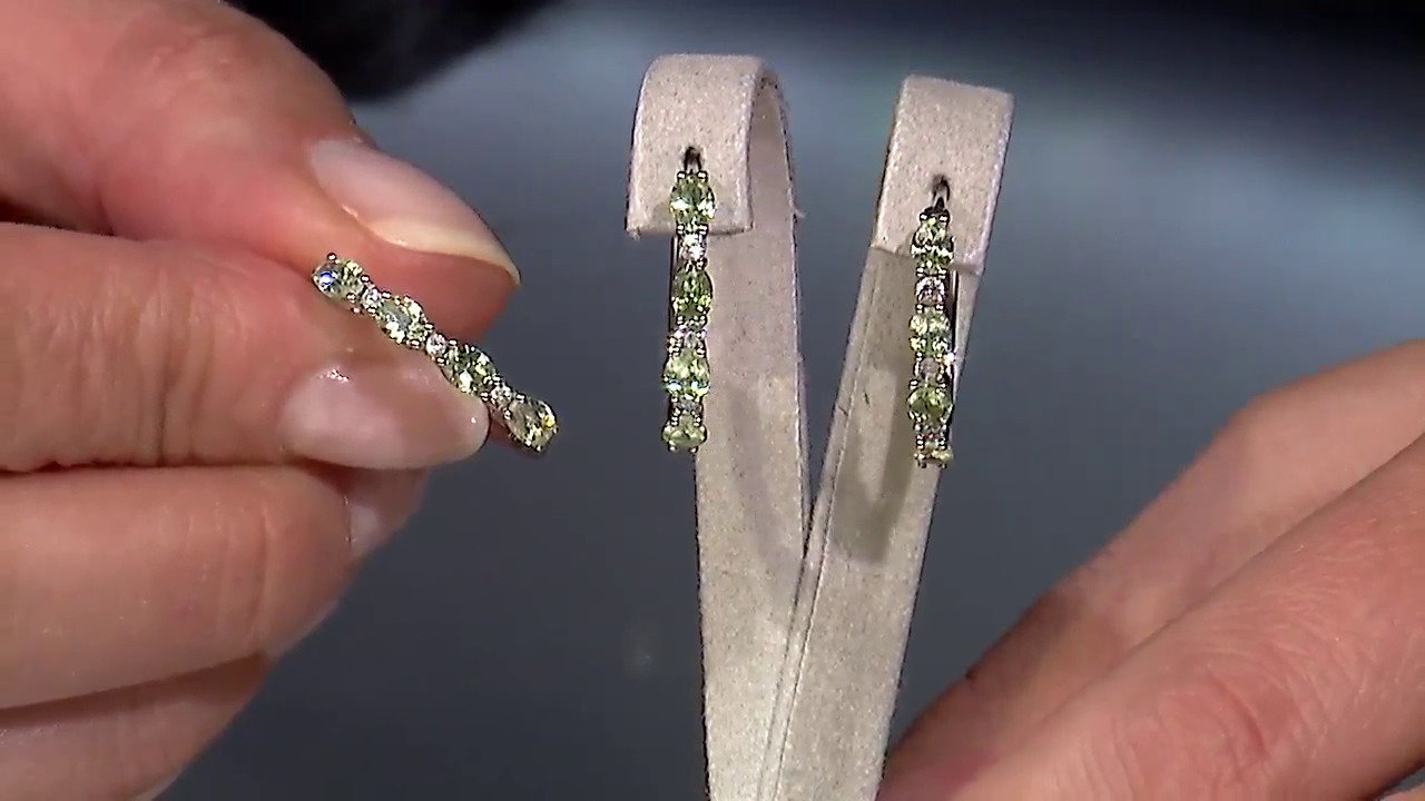 Video Zilveren ring met tsavorieten