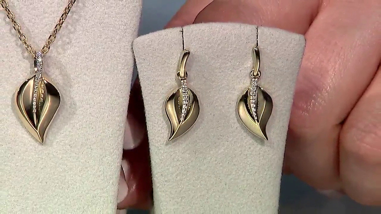 Video I1 (G) Diamond Silver Earrings (Annette)