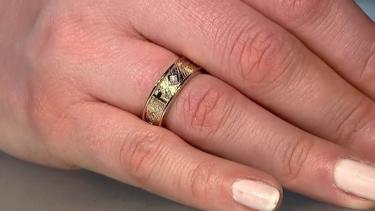 Video Zilveren ring met I1 (G) Diamanten (Annette)