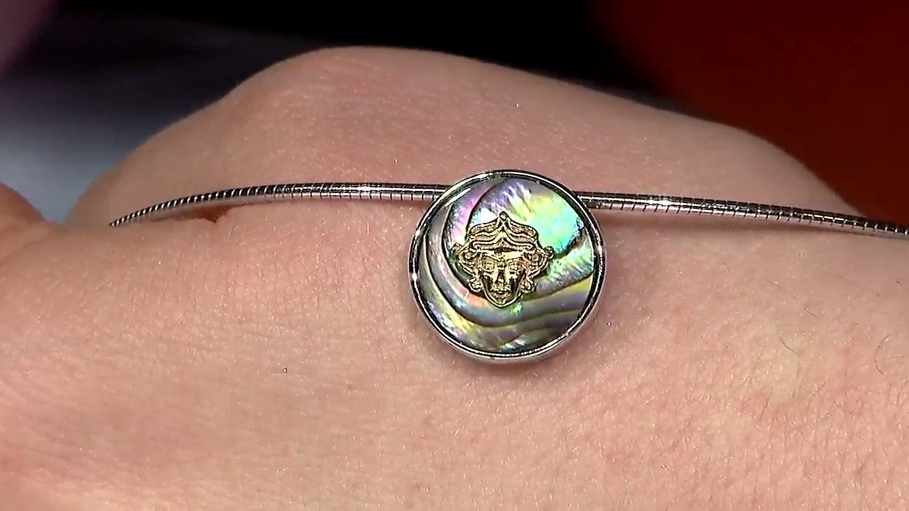 Video Ciondolo in argento con Conchiglia Abalone (MONOSONO COLLECTION)