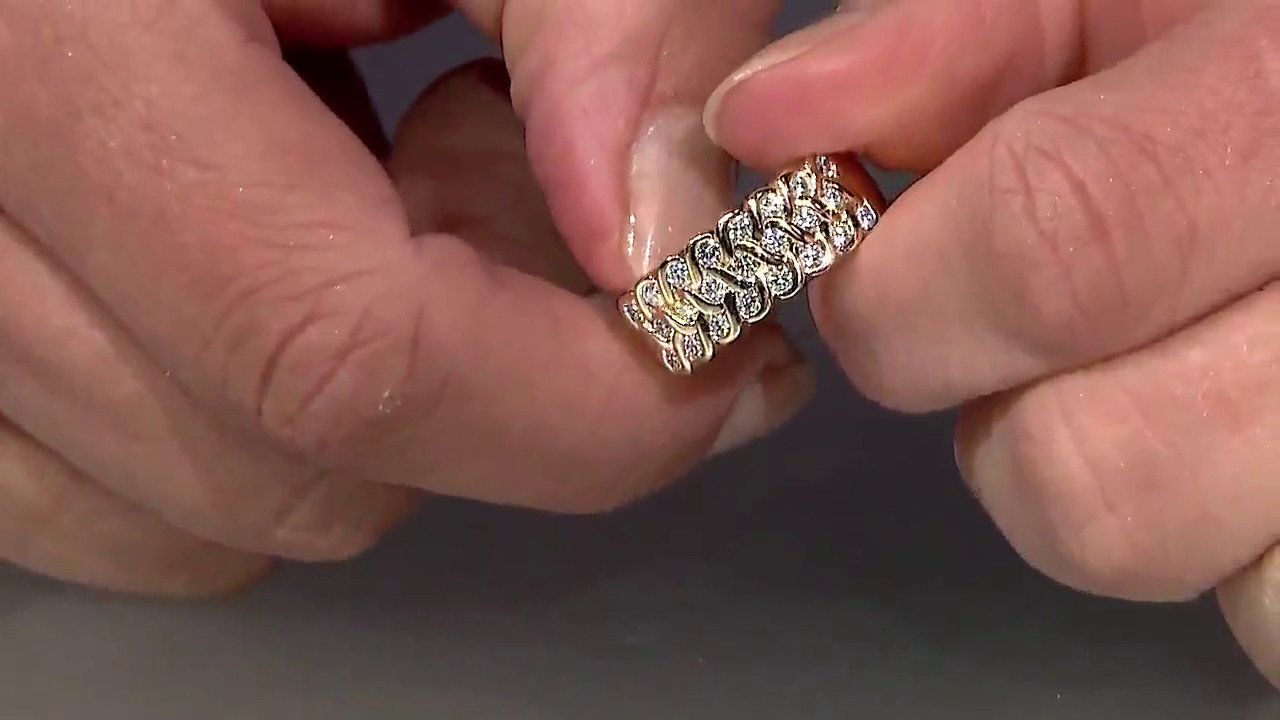 Video 14K SI1 (G) Diamond Gold Ring (Annette)