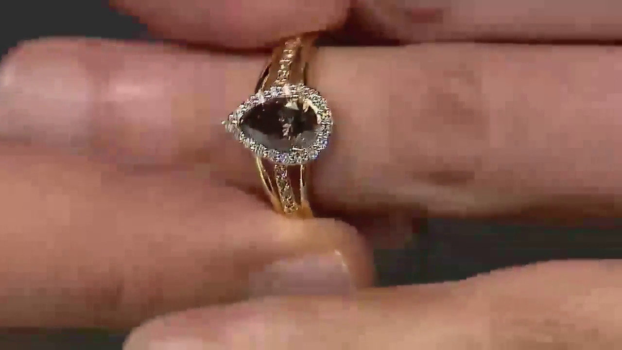 Video Anello in oro con Diamante Cognac d'Argyle SI1 (Mark Tremonti)
