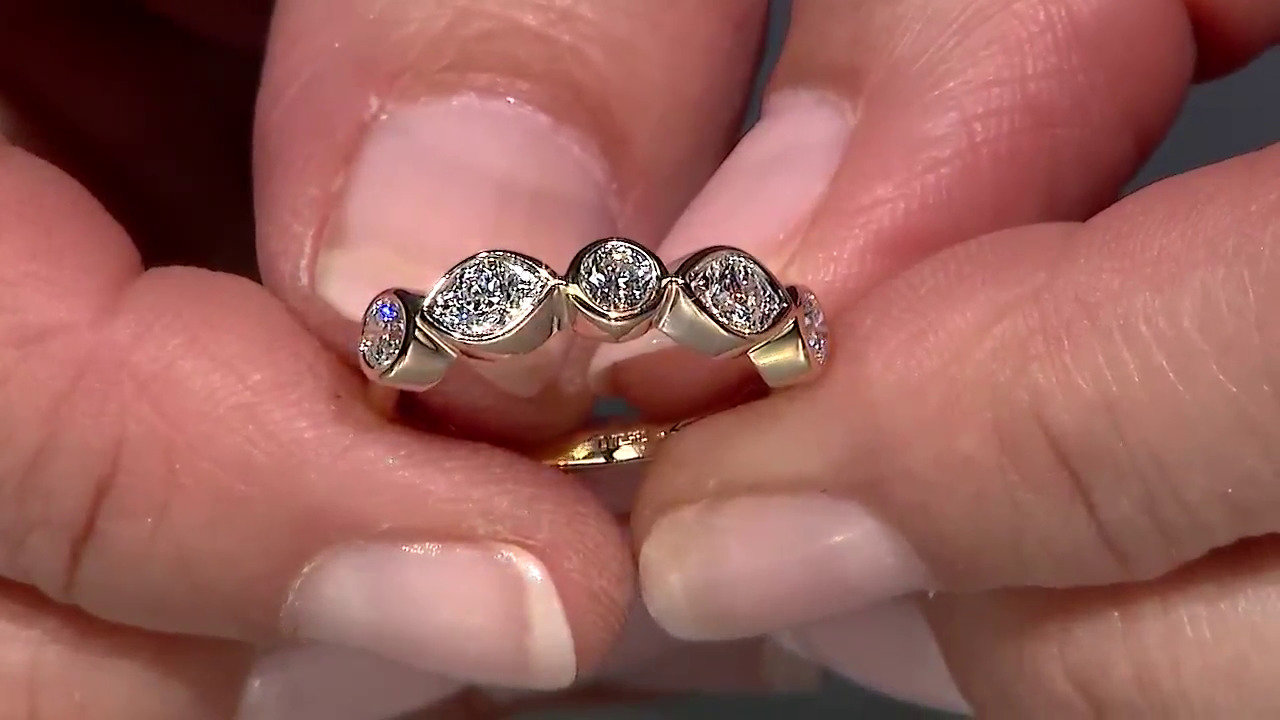 Video Gouden ring met Diamanten SI1 (G) (Annette)