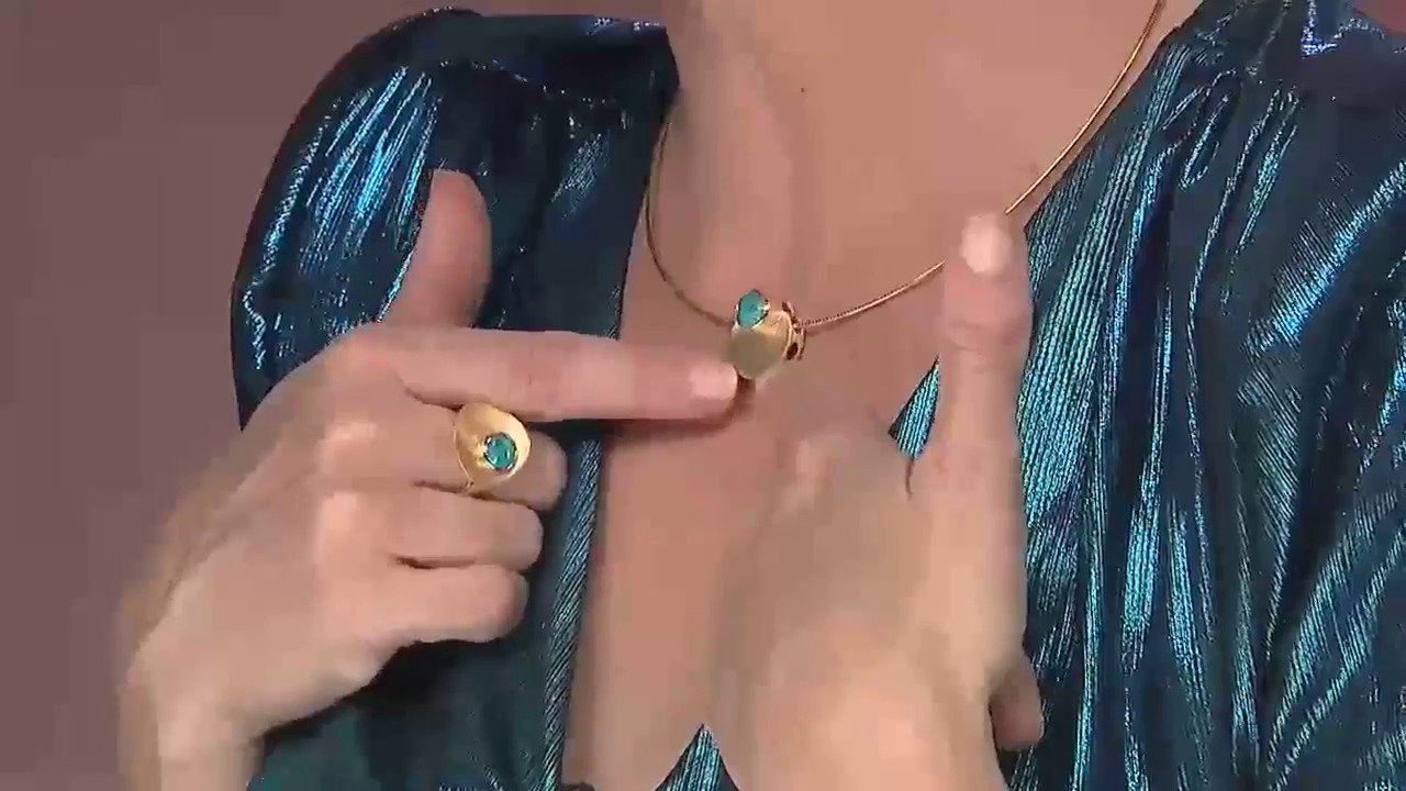 Video Ciondolo in argento con Opale Blu dell'Etiopia (MONOSONO COLLECTION)