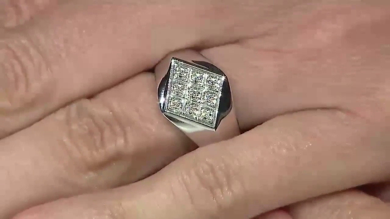 Video Anello in argento con Diamante I1 (G) (Annette)