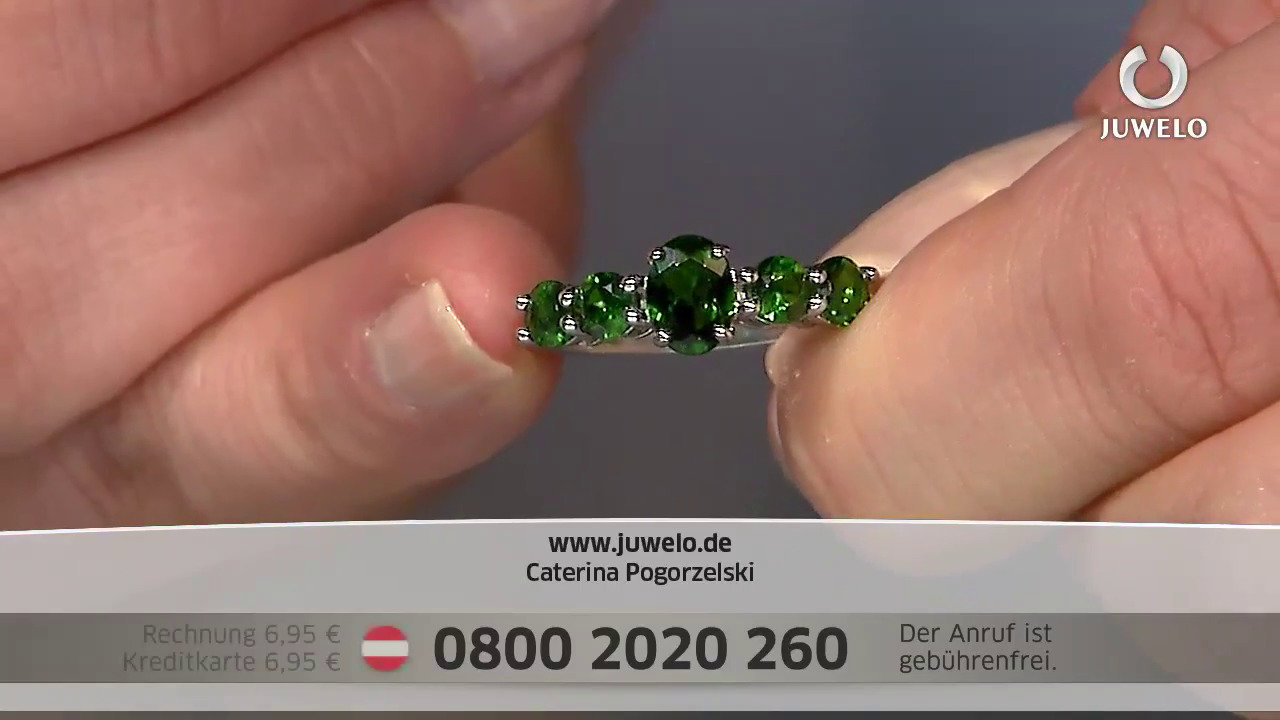 Video Russian Diopside Silver Ring