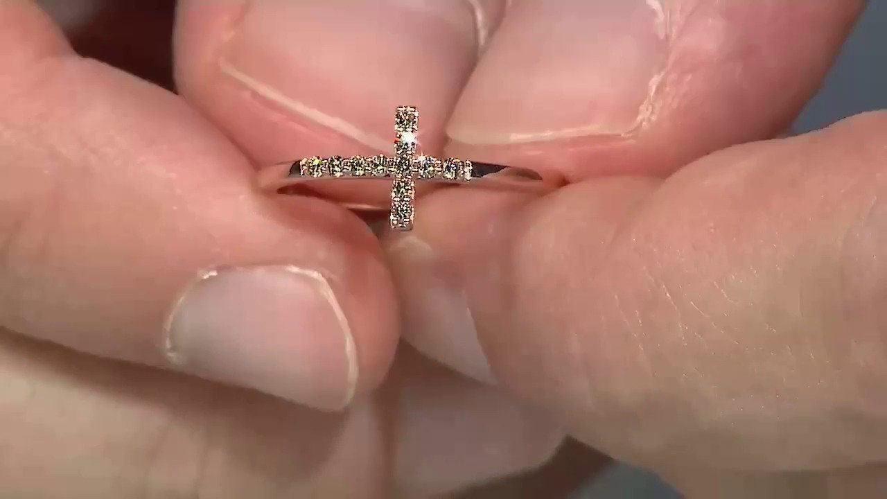 Video Anello in oro con Diamante Rose de France SI1 di Argyle (Annette)