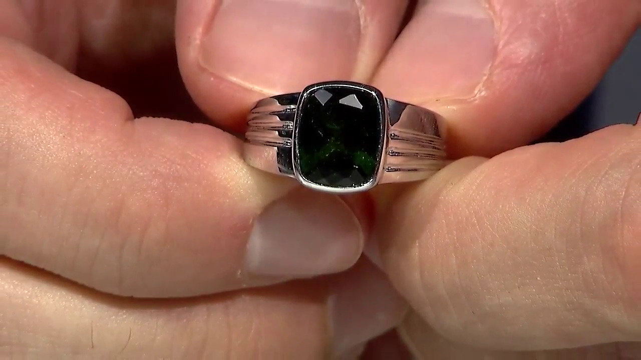 Video Zilveren ring met een toermalijn