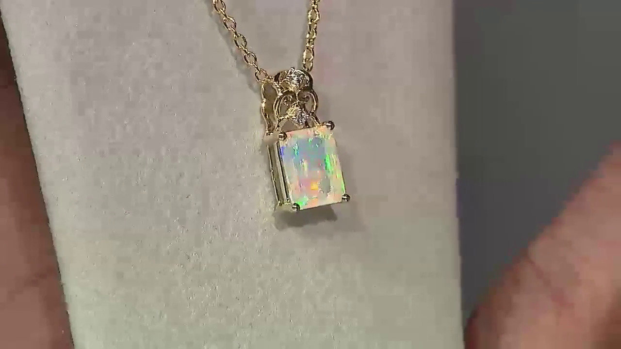 Video Collana in argento con Opale di Welo