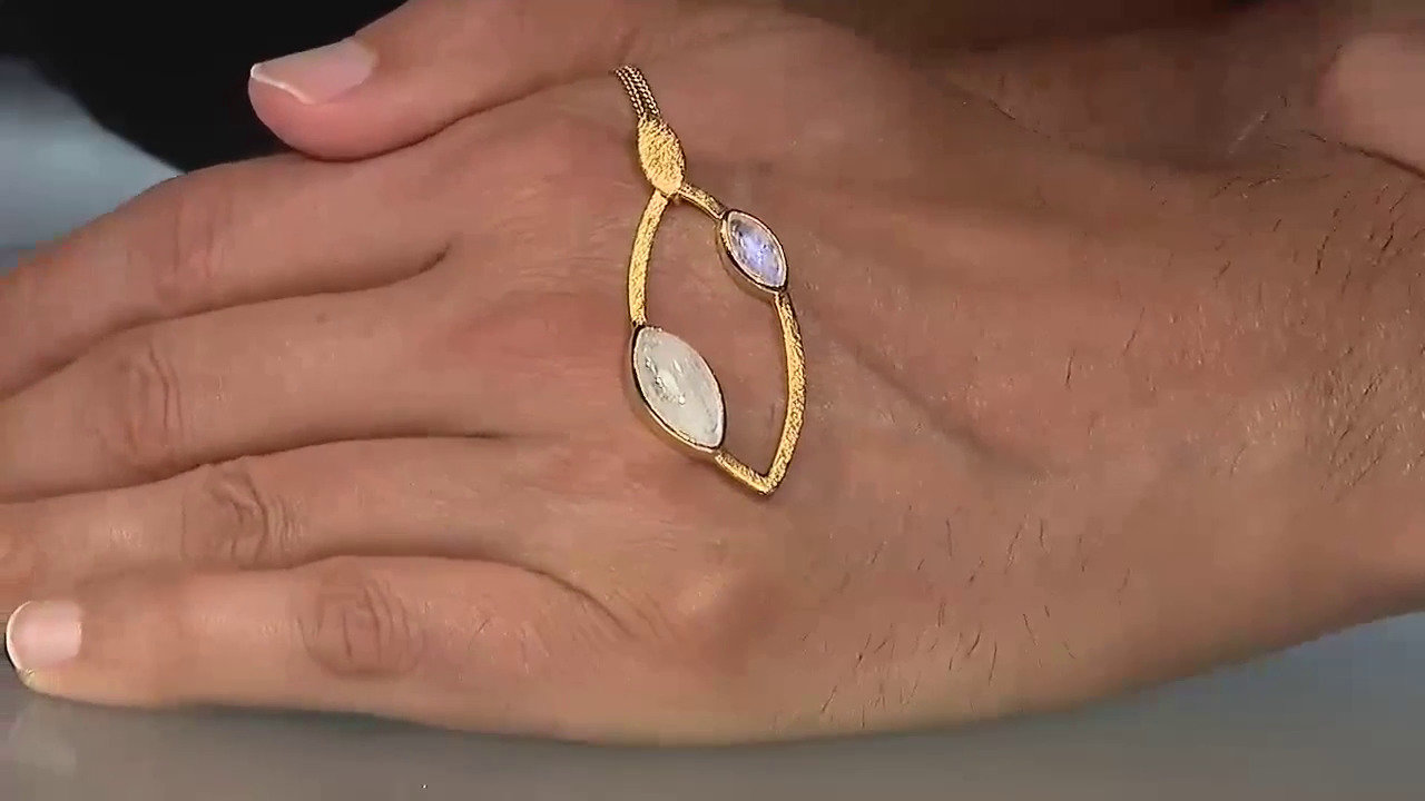 Video Ciondolo in argento con Labradorite Bianca