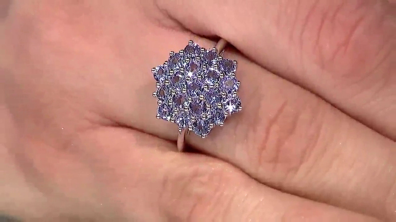 Video Tanzanite Silver Ring