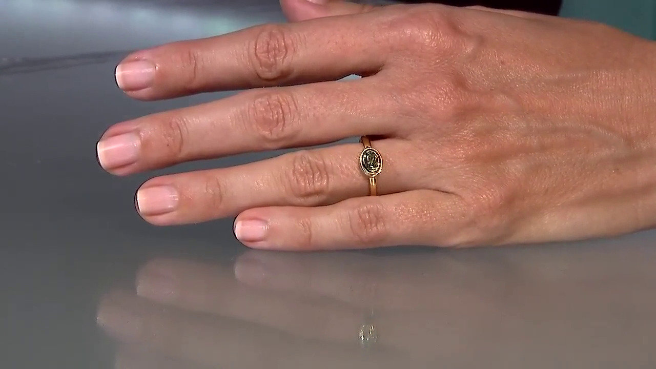 Video Zilveren ring met een Mali Granaat
