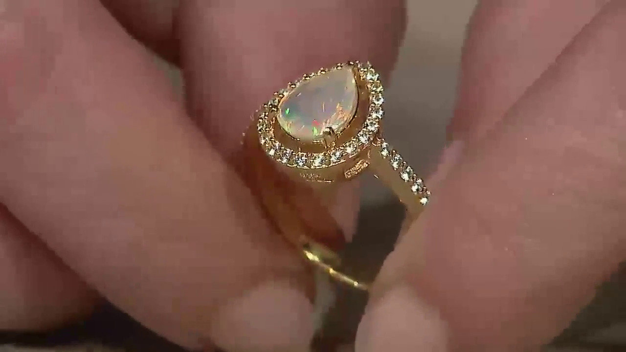 Video Anello in argento con Opale di Welo