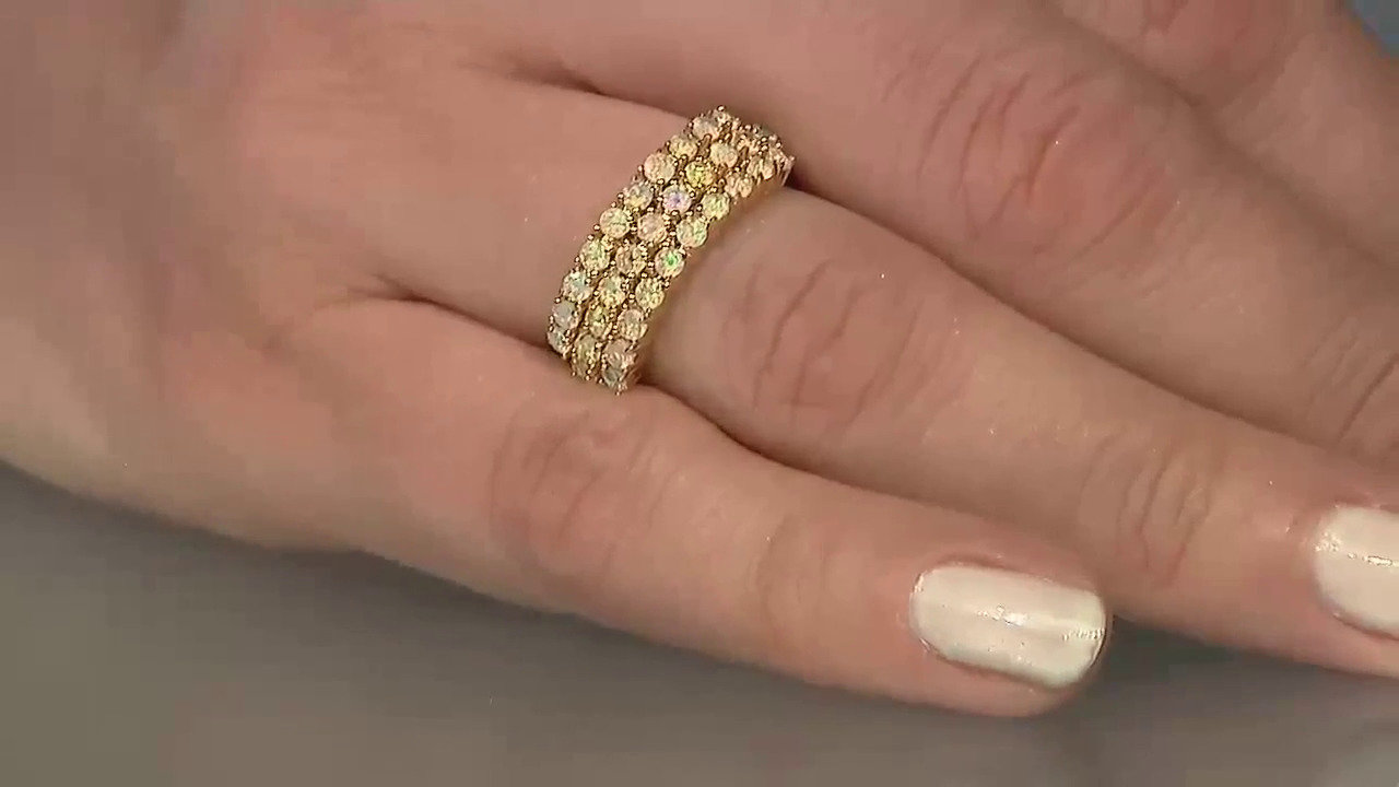 Video Anello in argento con Opale di Welo
