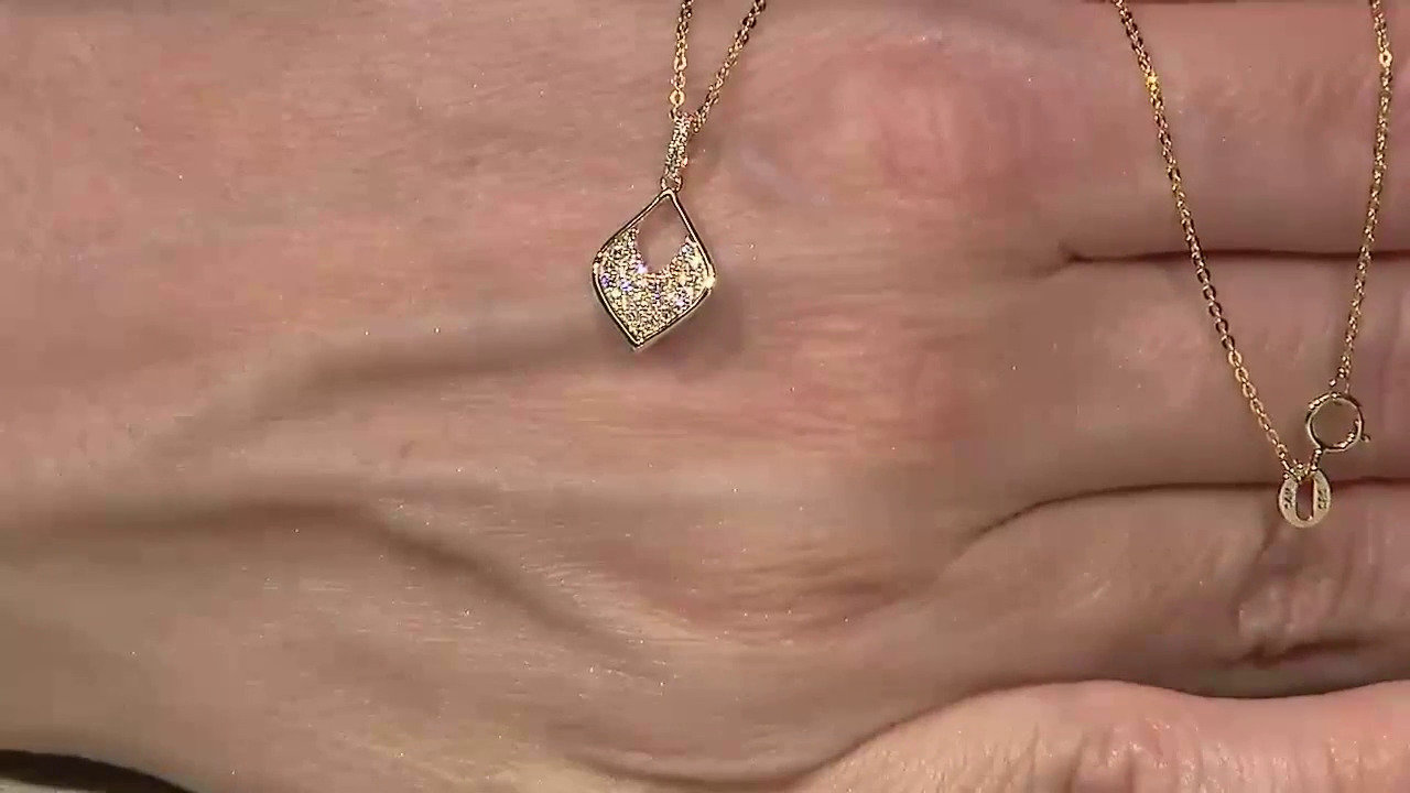 Video Collana in oro con Diamante Flawless (F) (LUCENT DIAMONDS)