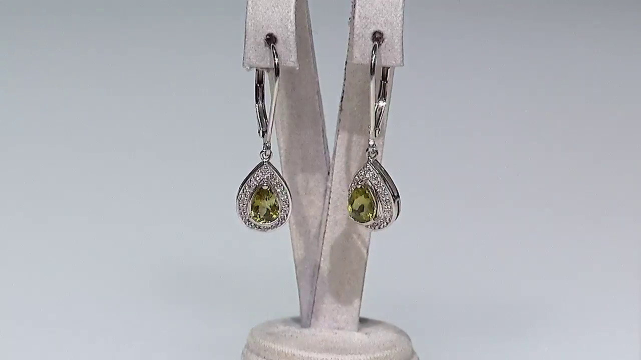 Video Pendientes en plata con Turmalina cuprífera