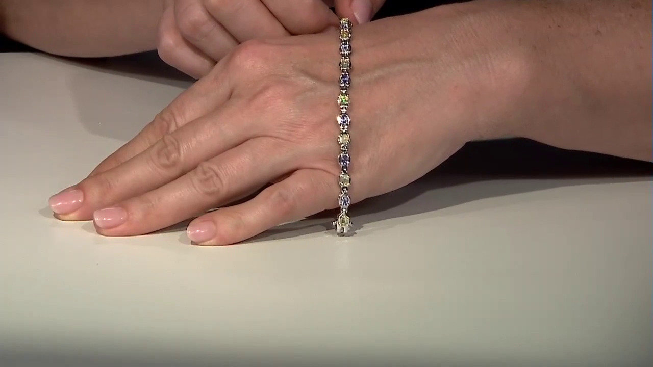 Video Tanzanite Silver Bracelet