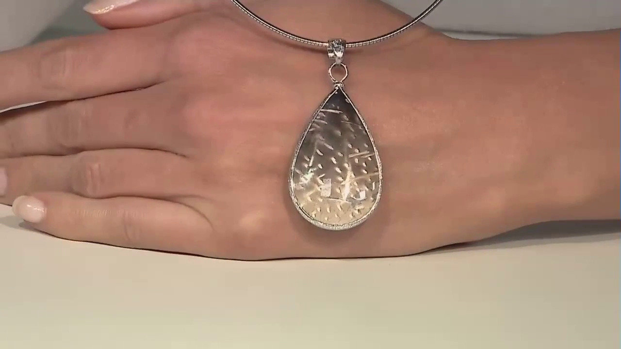 Video Ciondolo in argento con Legno Fossile
