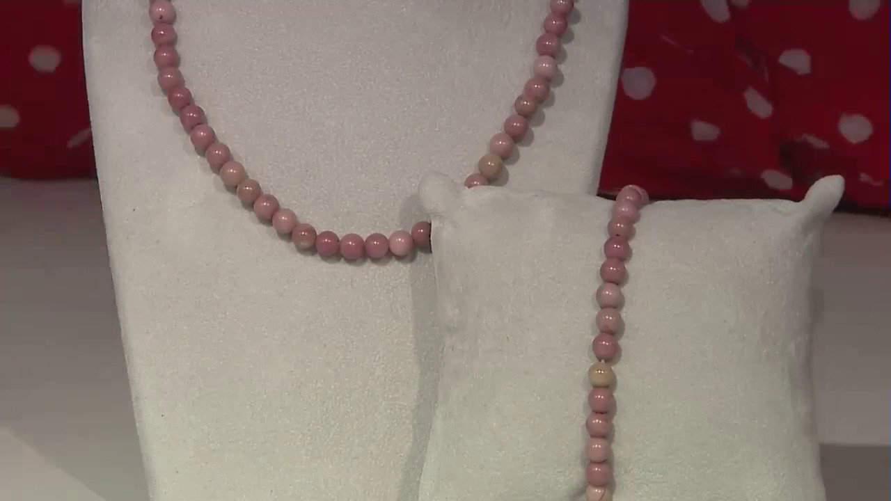 Video Parure in argento con Rodonite