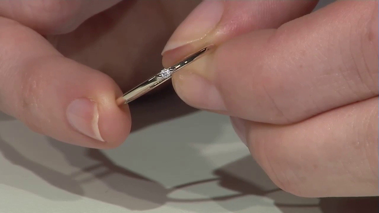 Video Anello in oro con Diamante SI2 (G) (Annette)
