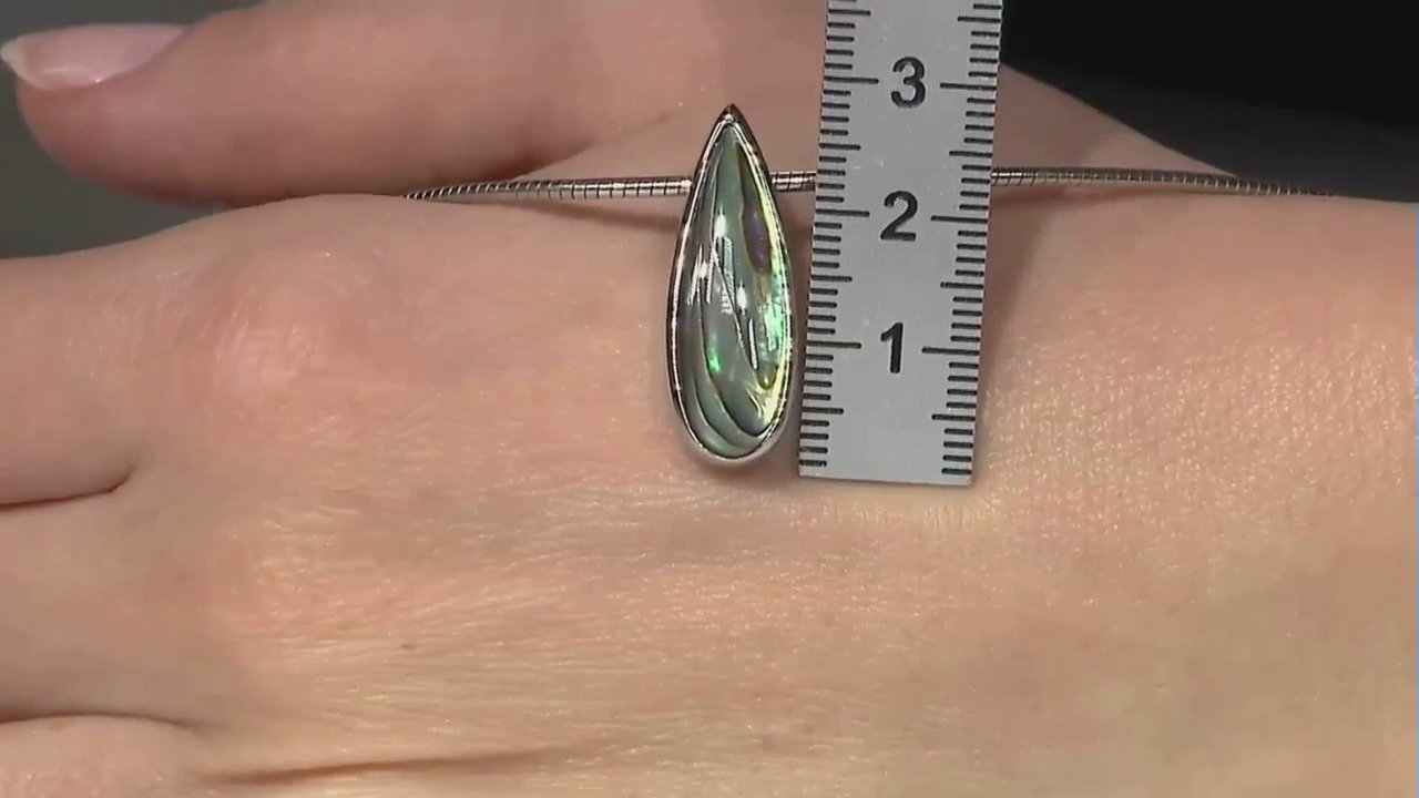 Video Ciondolo in argento con Conchiglia Abalone (MONOSONO COLLECTION)