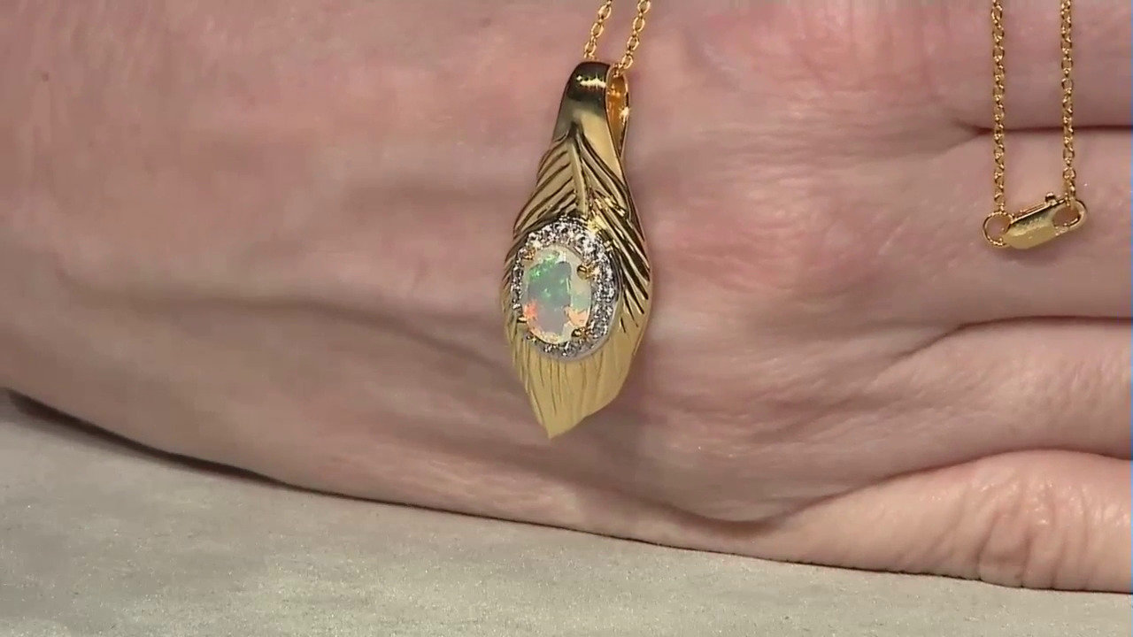 Video Collana in argento con Opale di Welo
