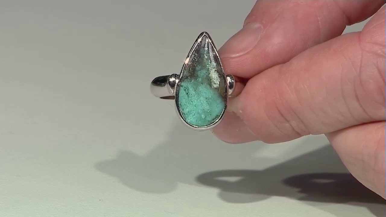 Video Anello in argento con Opale di Legno