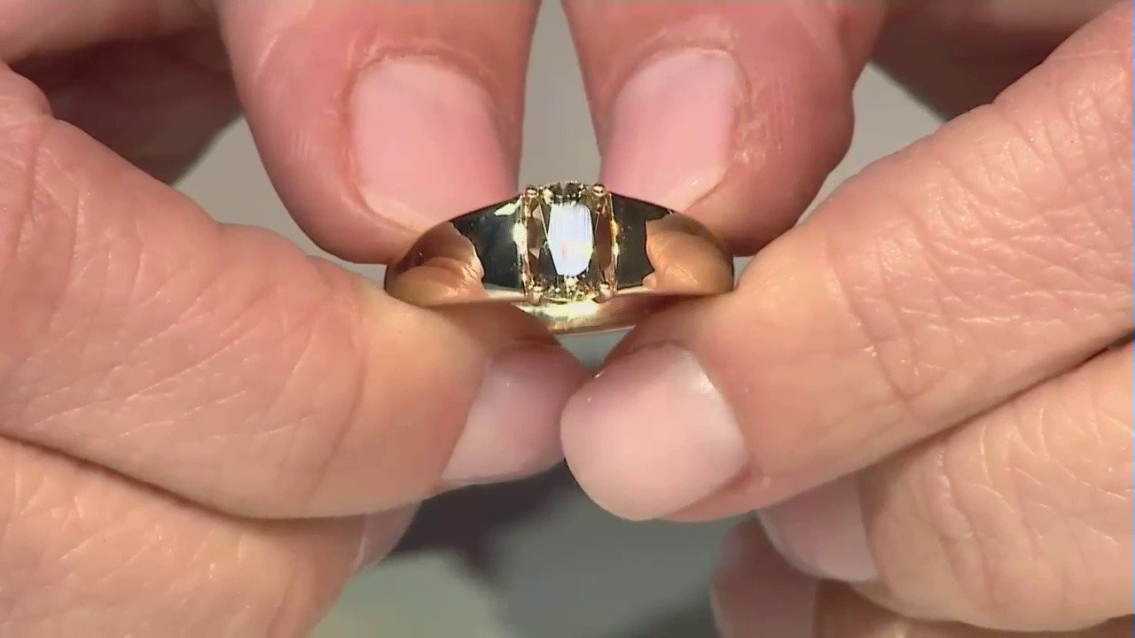 Video Anello in oro con Diasporo cangiante (Tenner Diniz)