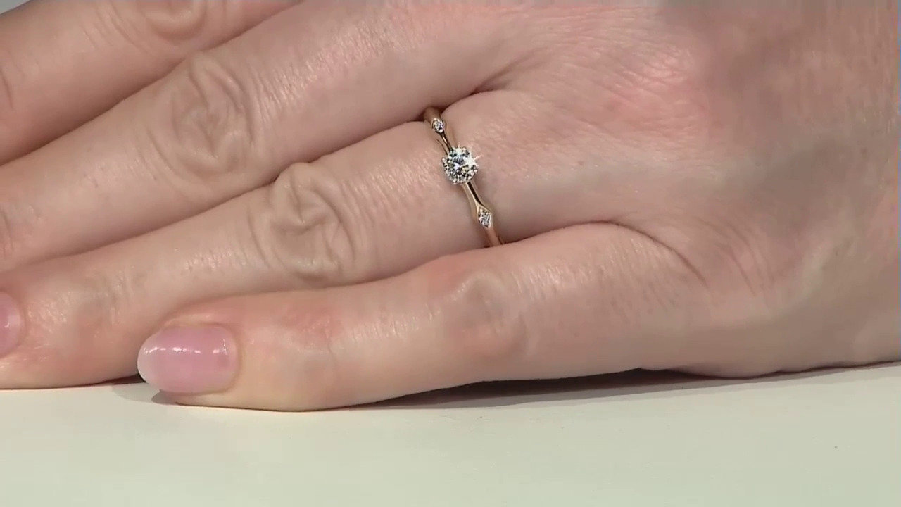 Video Anello in oro con Diamante SI1 (G) (Annette)