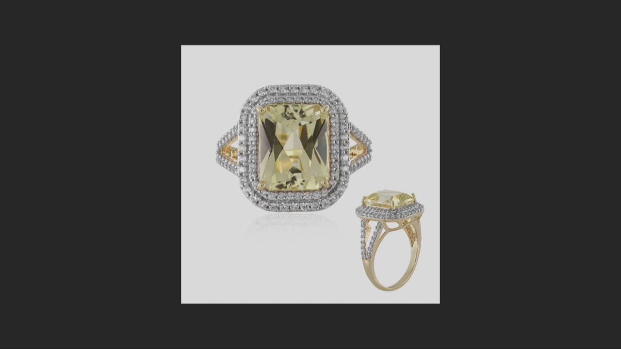 Video Anello in argento con Kunzite Canarino