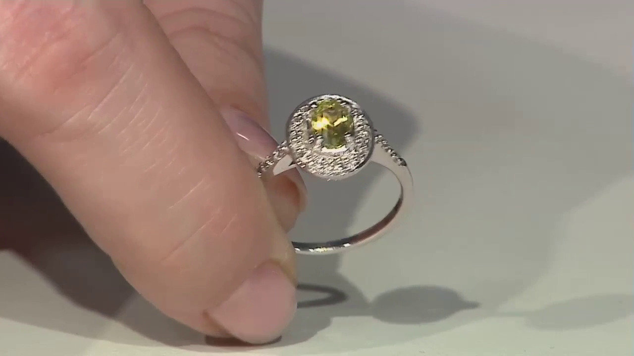 Video Anello in argento con Crisoberillo