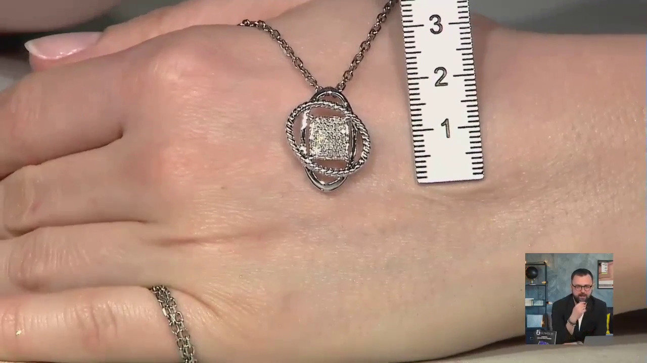 Video Ciondolo in argento con Diamante I1 (I)