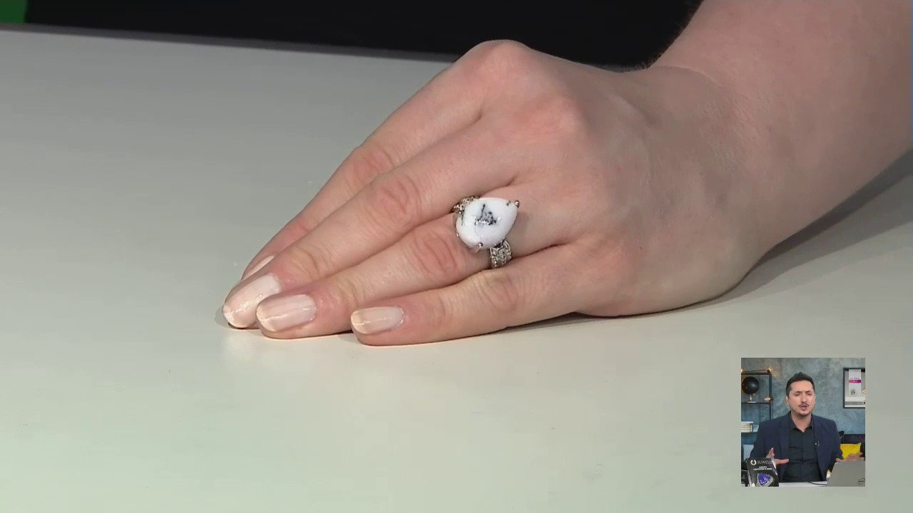 Video Anello in argento con Agata Dendritica