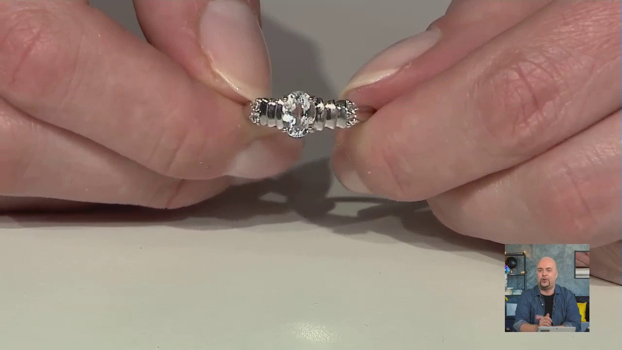 Video Anello in argento con Berillo Himalayano