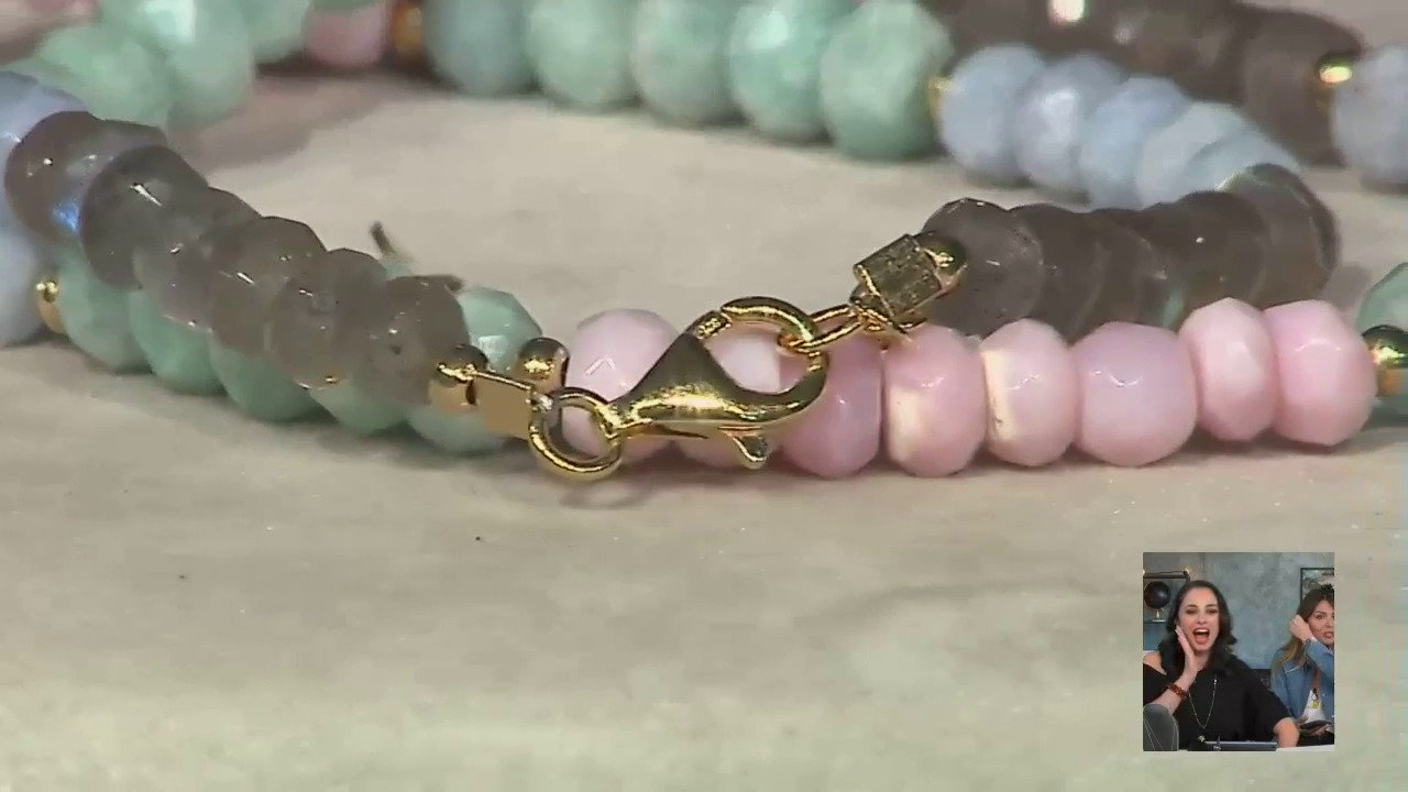Video Collana in argento con Opale Rosa