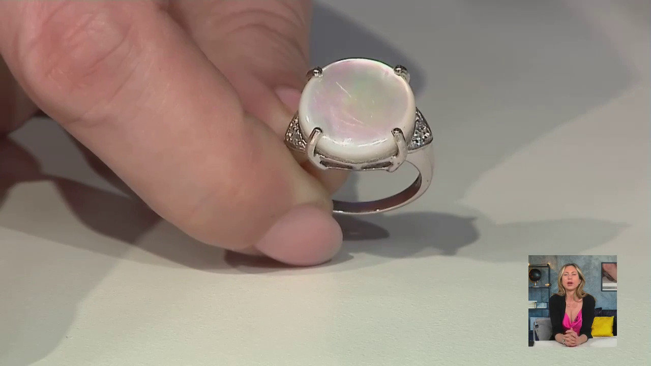 Video Anello in argento con Conchiglia Abalone