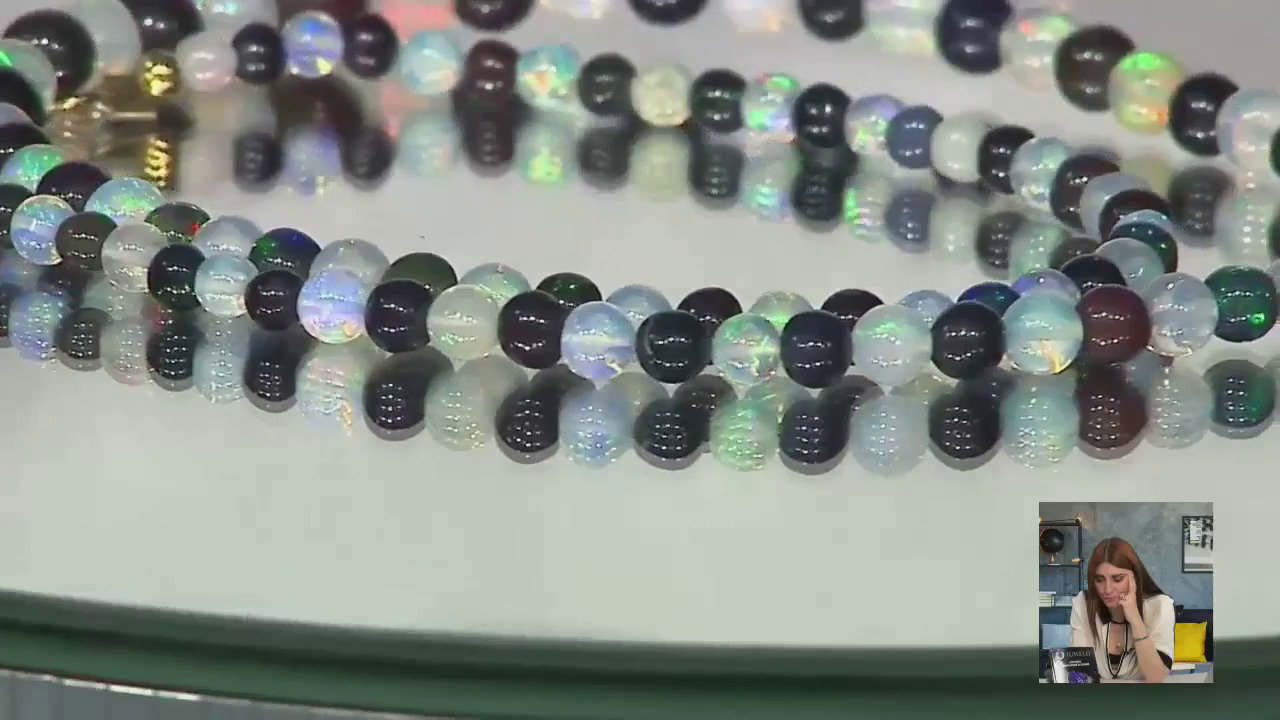 Video Collana in argento con Opale di Welo