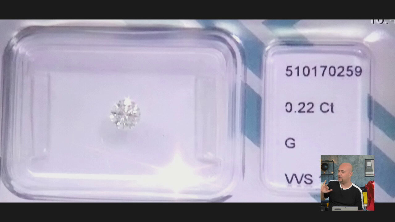 Video Ciondolo in oro con Diamante VS1 (G) (adamantes [!])