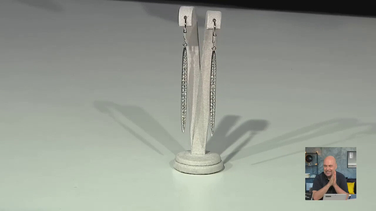 Video Orecchini in argento con Zircone