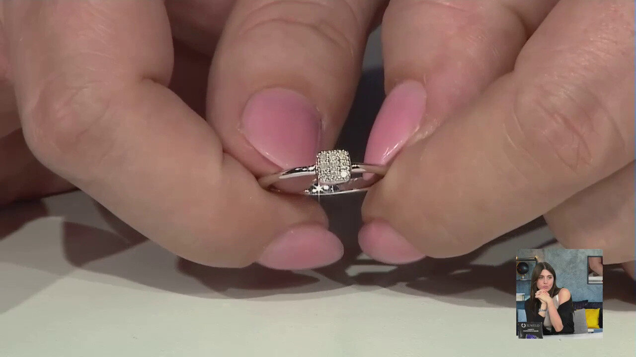 Video Anello in argento con Diamante I3 (H)